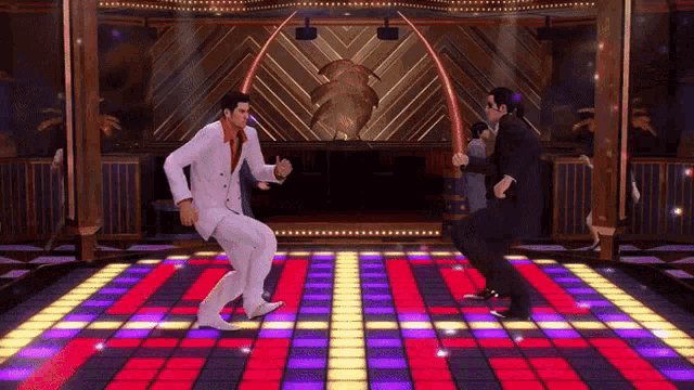 kiryu and majima dancing